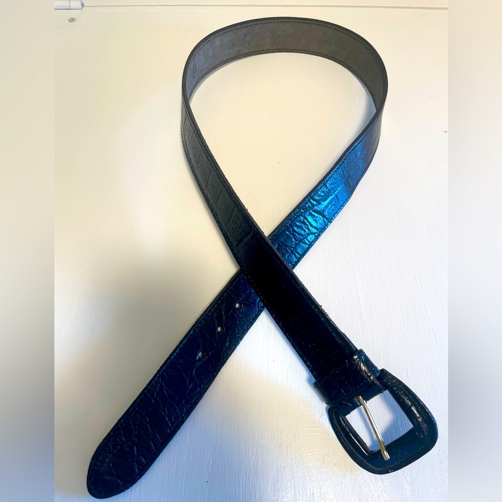 Made in Italy Leather Belt, size M